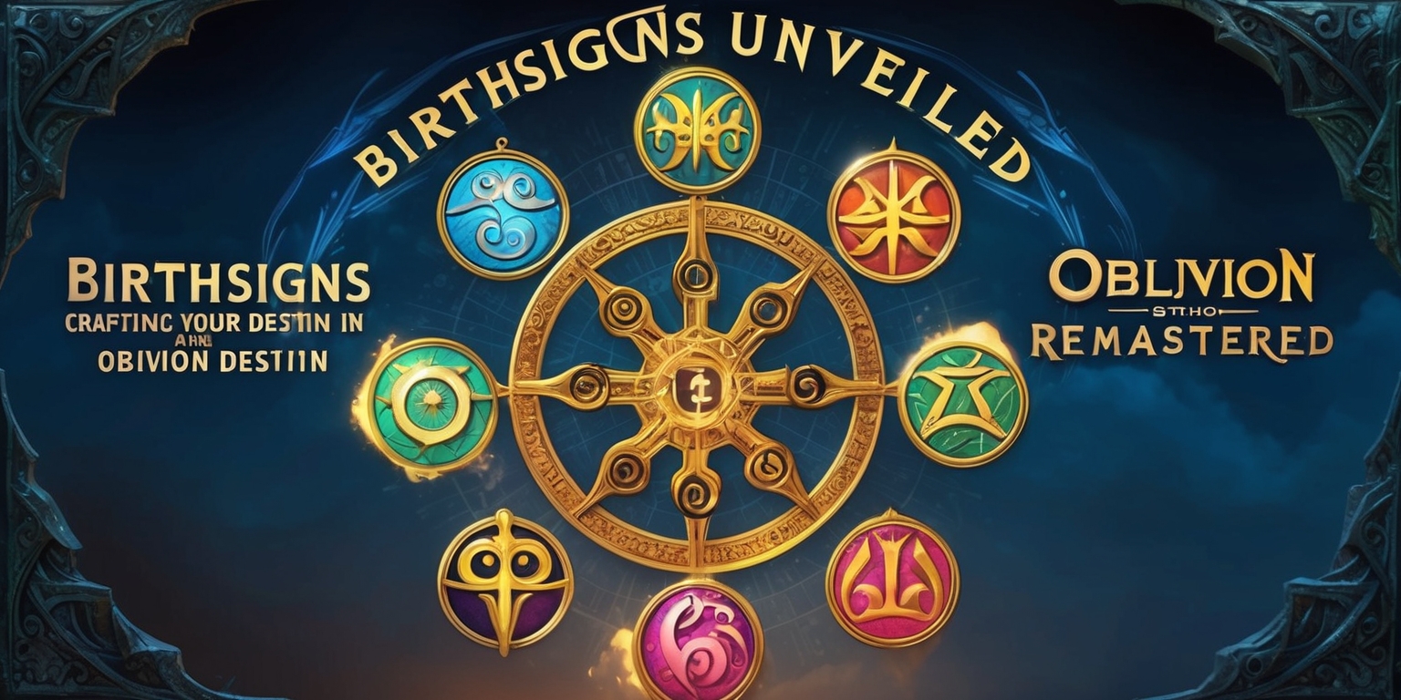 Birthsigns Unveiled: Crafting Your Destiny in Oblivion Remastered